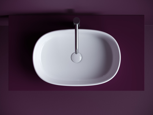 Раковина из сантехнического фарфора Ceramica Nova ELEMENT CN6075 60х40 накладная цвет белый - фото 5